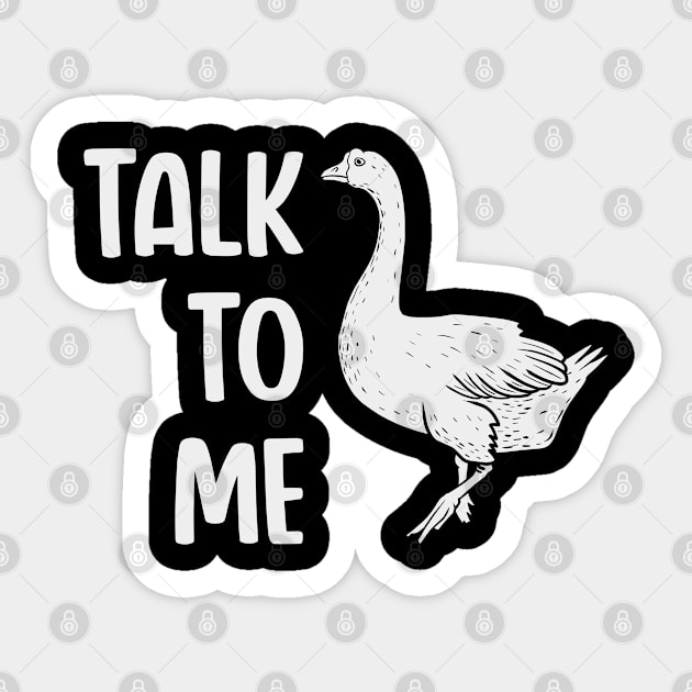 Talk to me bird (mono) Sticker by nickbeta